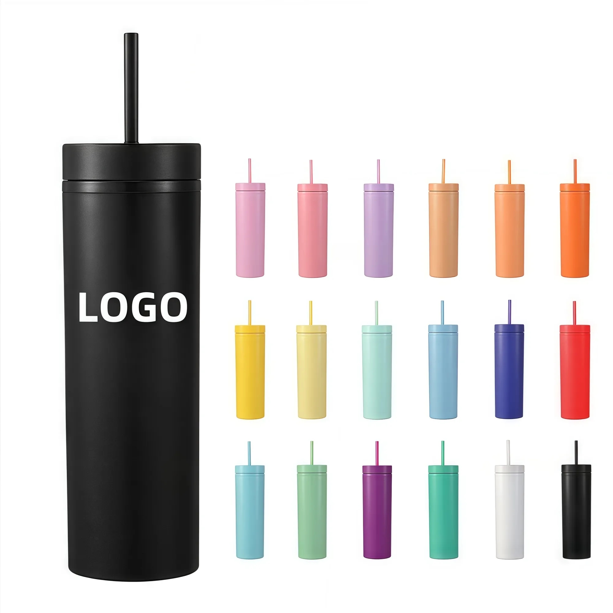 16oz Matte Straight Straw Cup 10