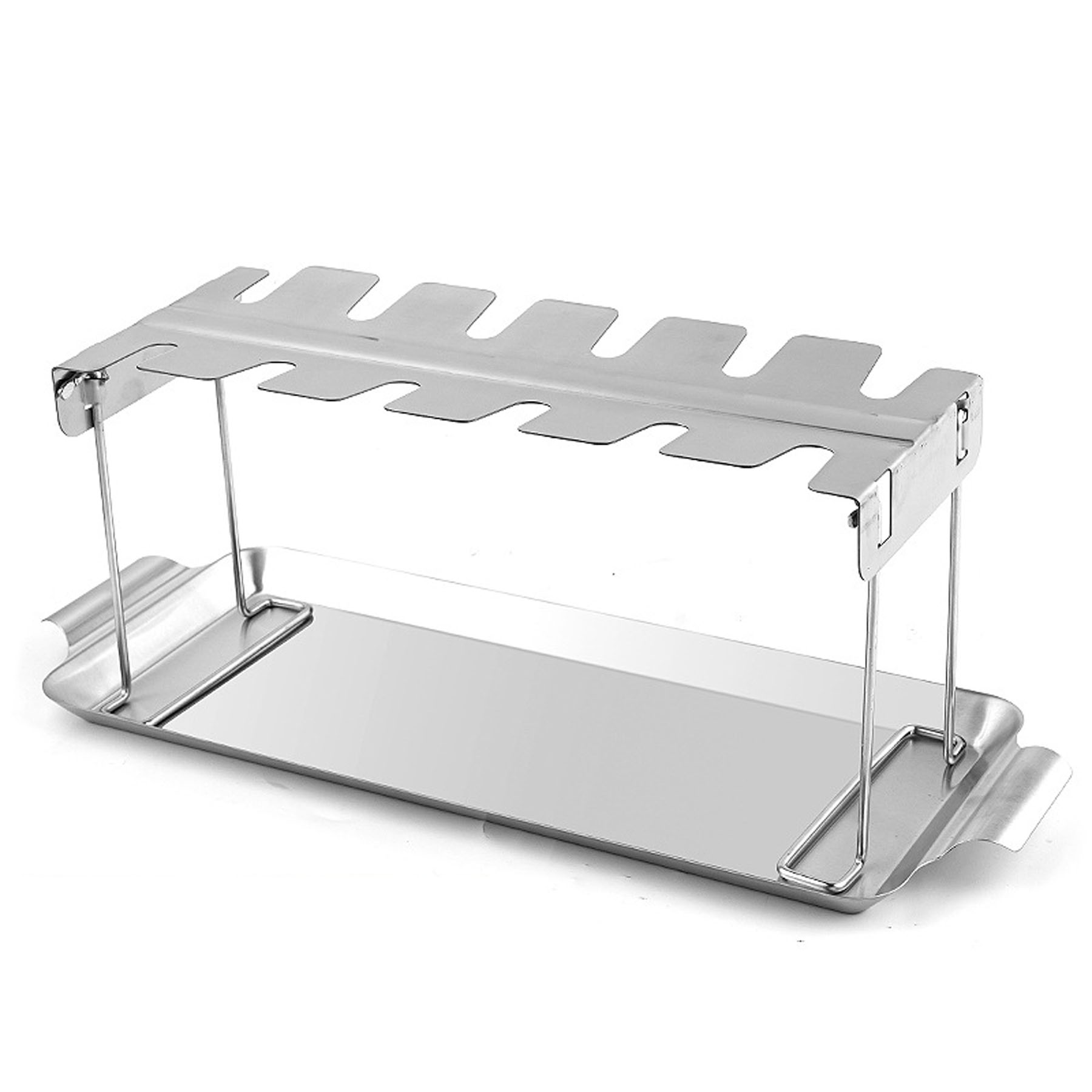 Stainless Steel Folding Roasted Chicken Leg Rack 6