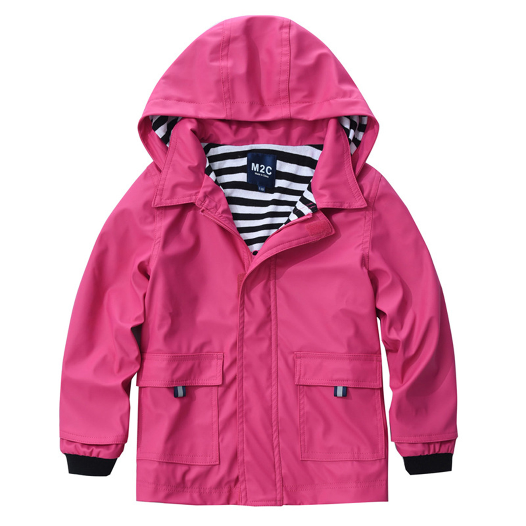 Boys And Girls Outdoor Camping PU Hooded Jacket 8