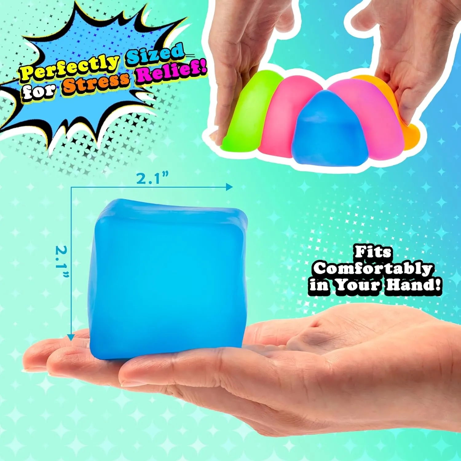 Square Pop Fidget Stress Relief Ball 6