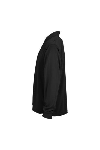 Vansport Omega Long Sleeve Solid Mesh Tech Polo 2