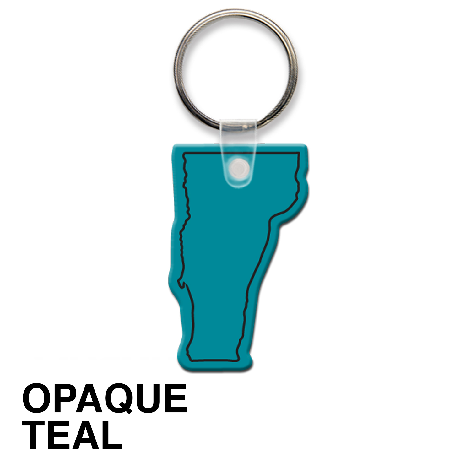 Vermont State Shape Key Tag (Spot Color) 13