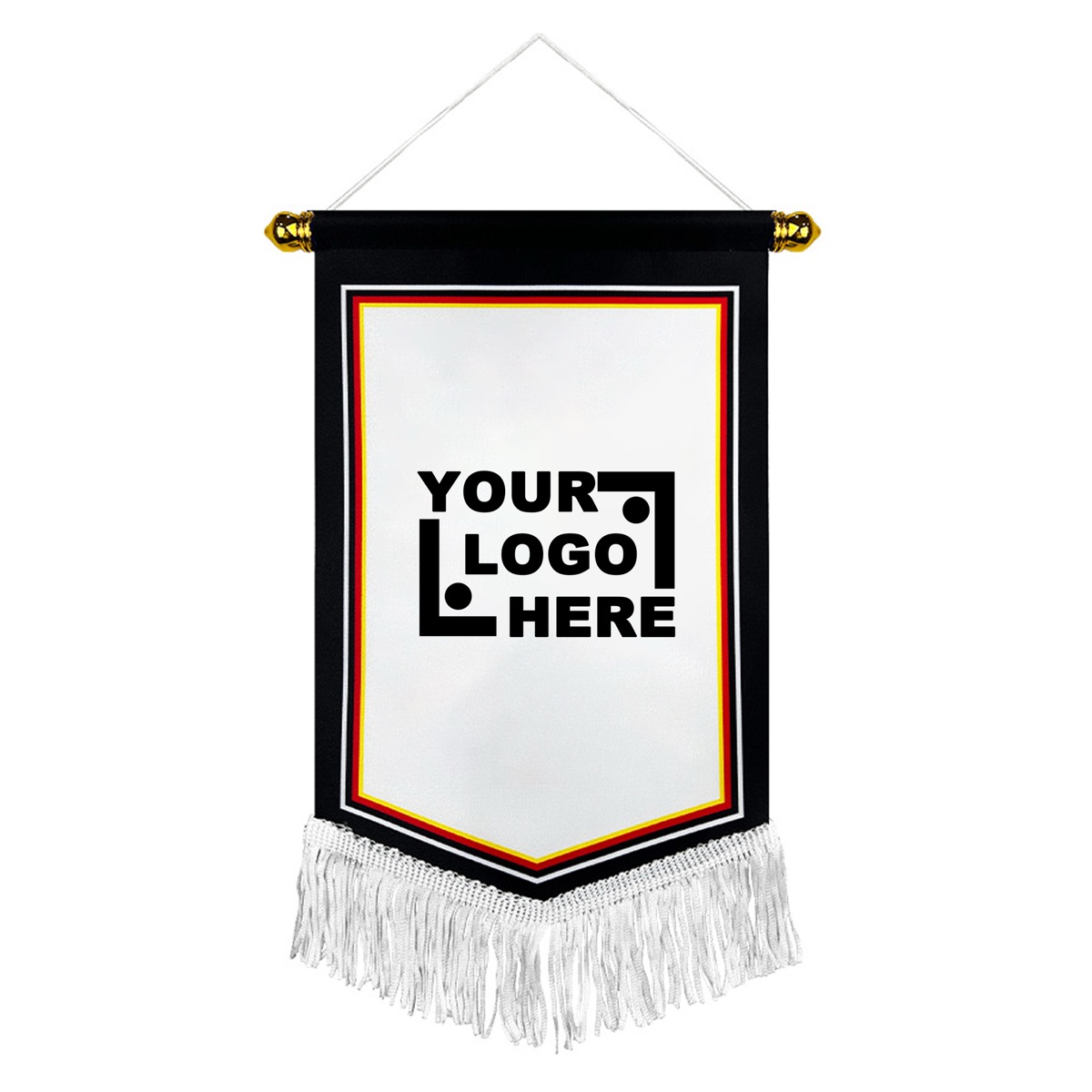 Branded Decorative Pennant with Tassels 1