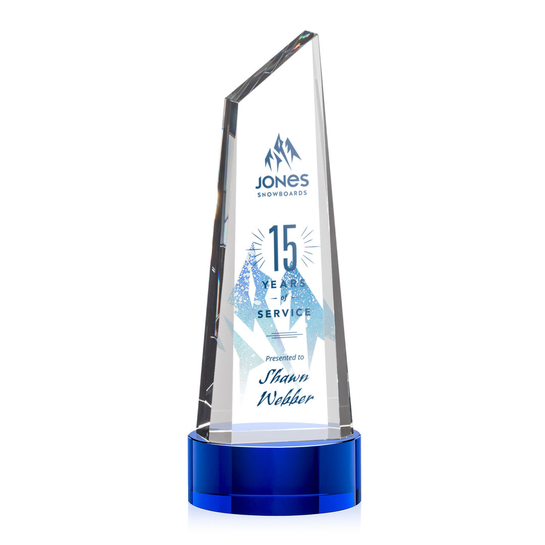 Akron VividPrint™ Award on Base - Blue 8