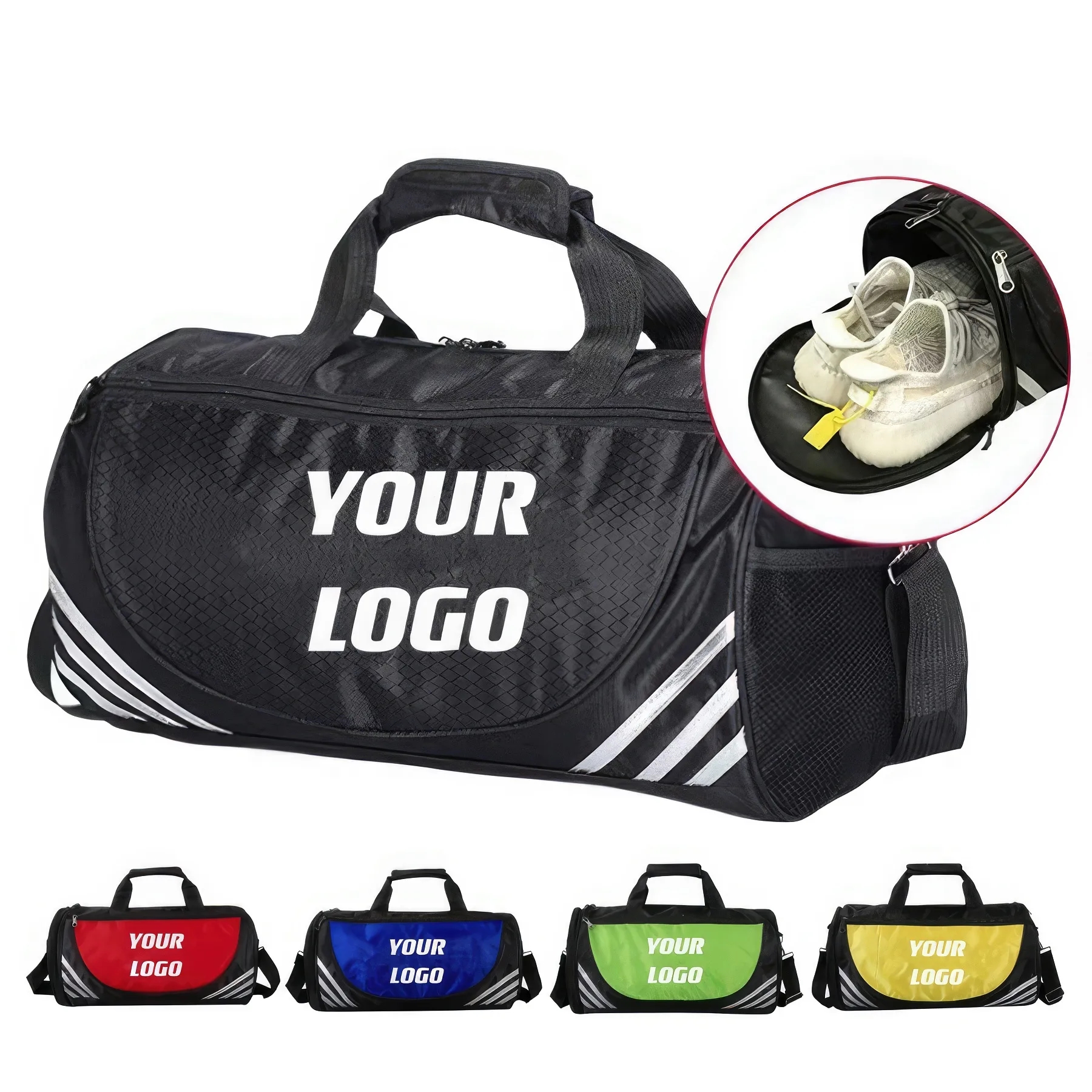 Sports Duffle Bag With Shoes Compartment 1
