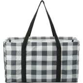 Buffalo Plaid Utility Tote 22