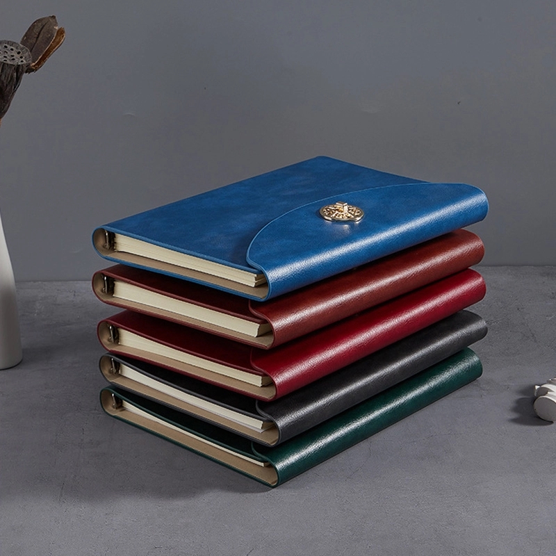PU Leather A5 Business Travel Journal Binder Notebook 15