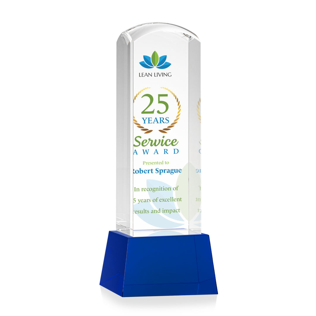 Silkwood VividPrint™ Award on Base - Blue 11