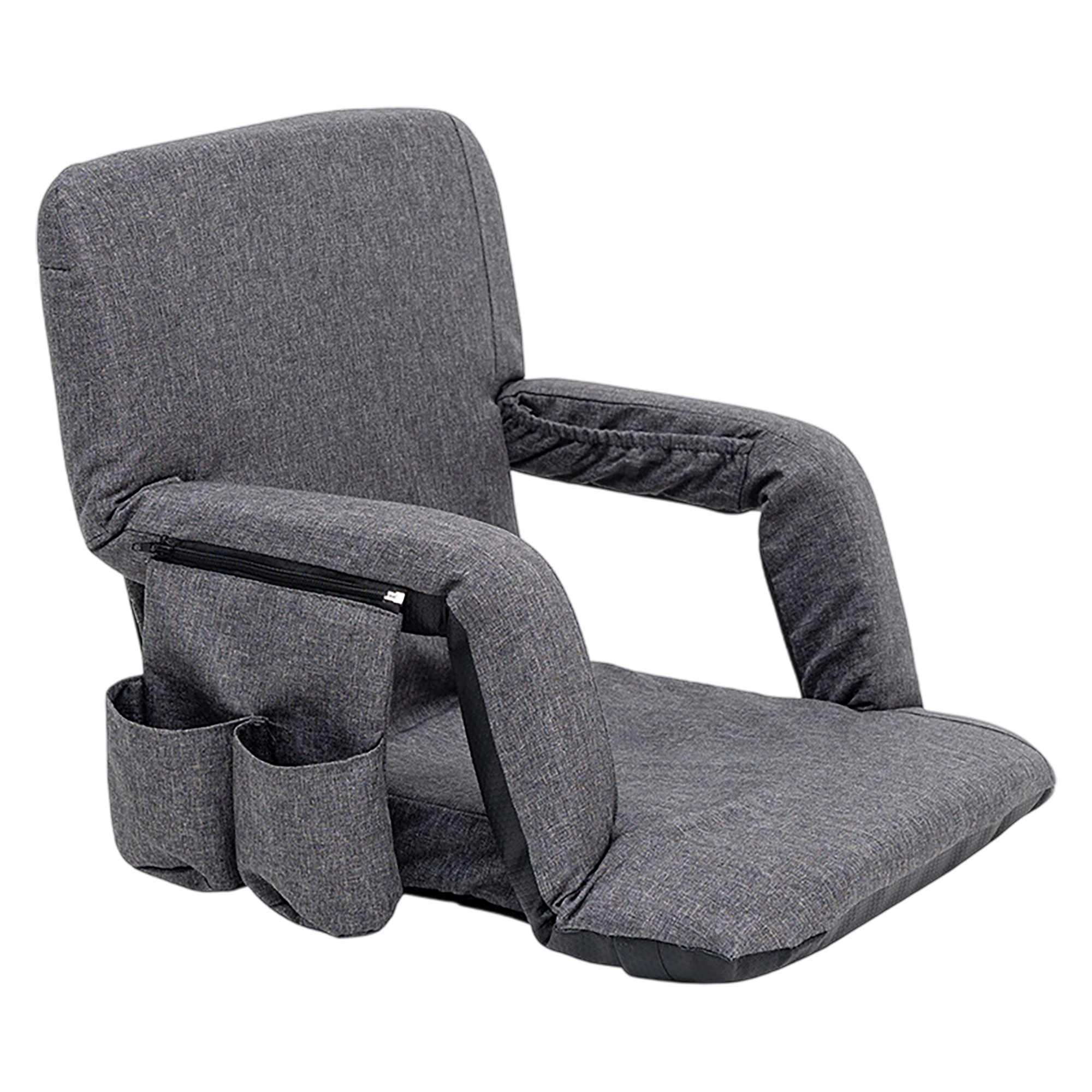 Portable Reclining Stadium Chair with Adjustable Shoulder Straps 1