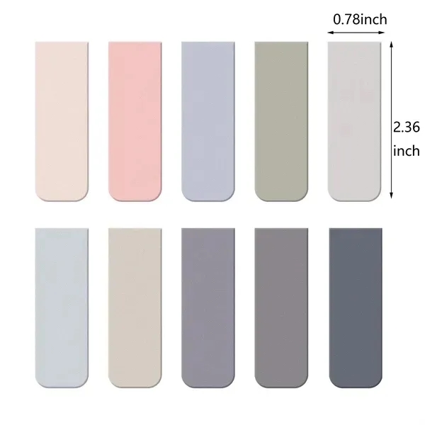 Magnetic Bookmark Clips - Set of 4 Colorful Page Markers 1