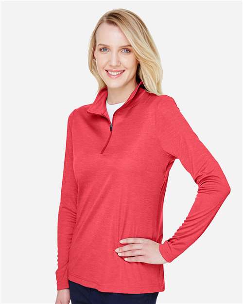 Women's Zone Sonic Heather Performance Quarter-Zip Pullover - TT31HW 24