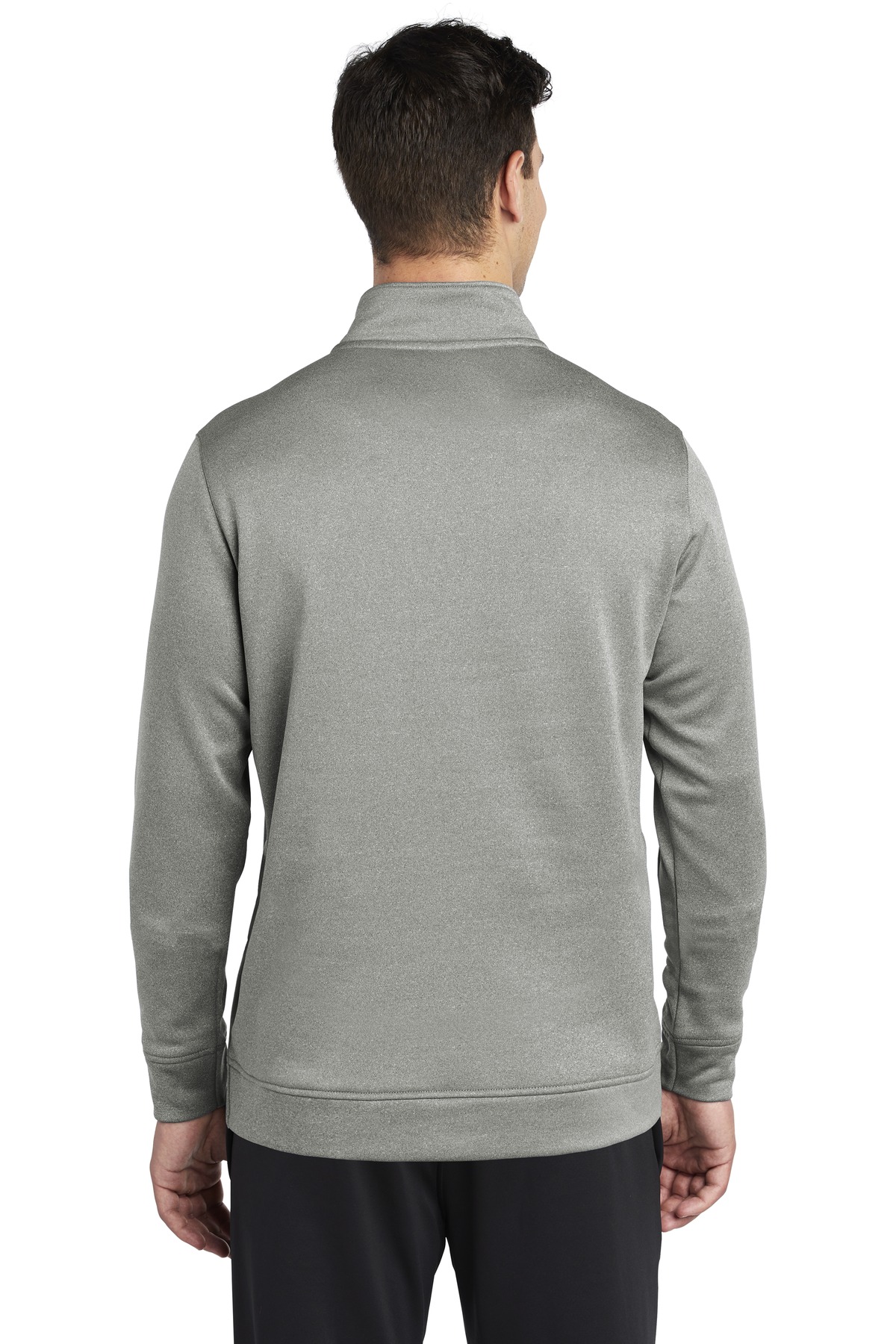 Sport-Tek PosiCharge Sport-Wick Heather Fleece 1/4-Zip Pullover. ST263, custom hoodie or sweatshirt with logo imprint 2