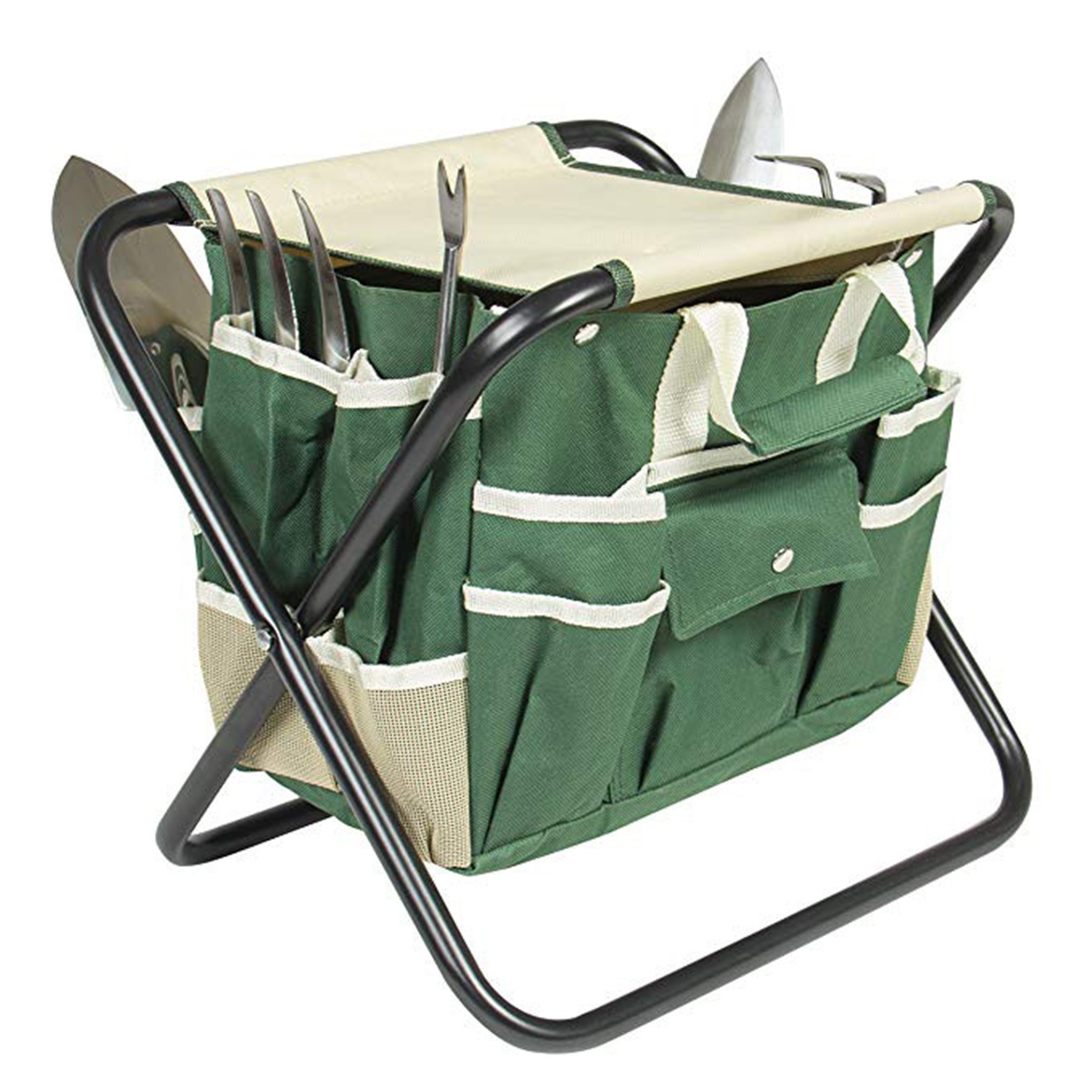 Gardening Tools With Folding Stool 2