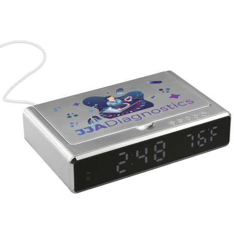 UV Sanitizer Desk Clock with Wireless Charging 27
