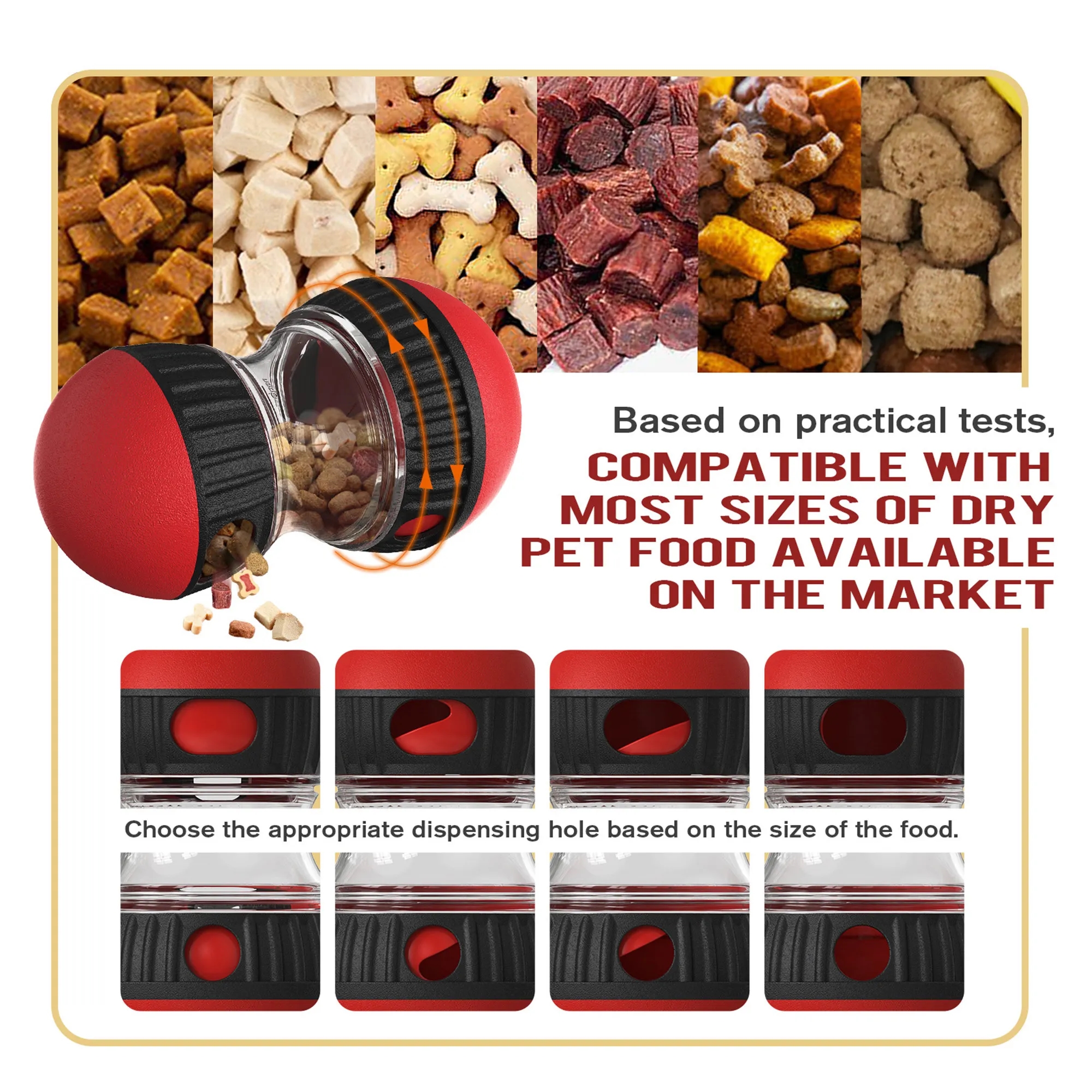 Rolling Food-dispensing Ball For Dogs To Play 4