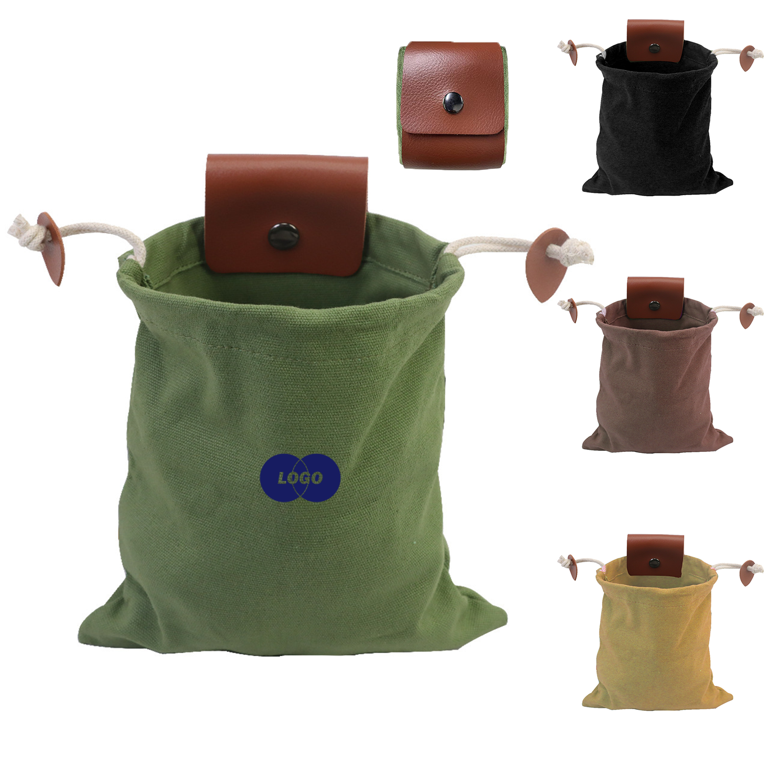Canvas Foraging Pouch with Foldable Design 2