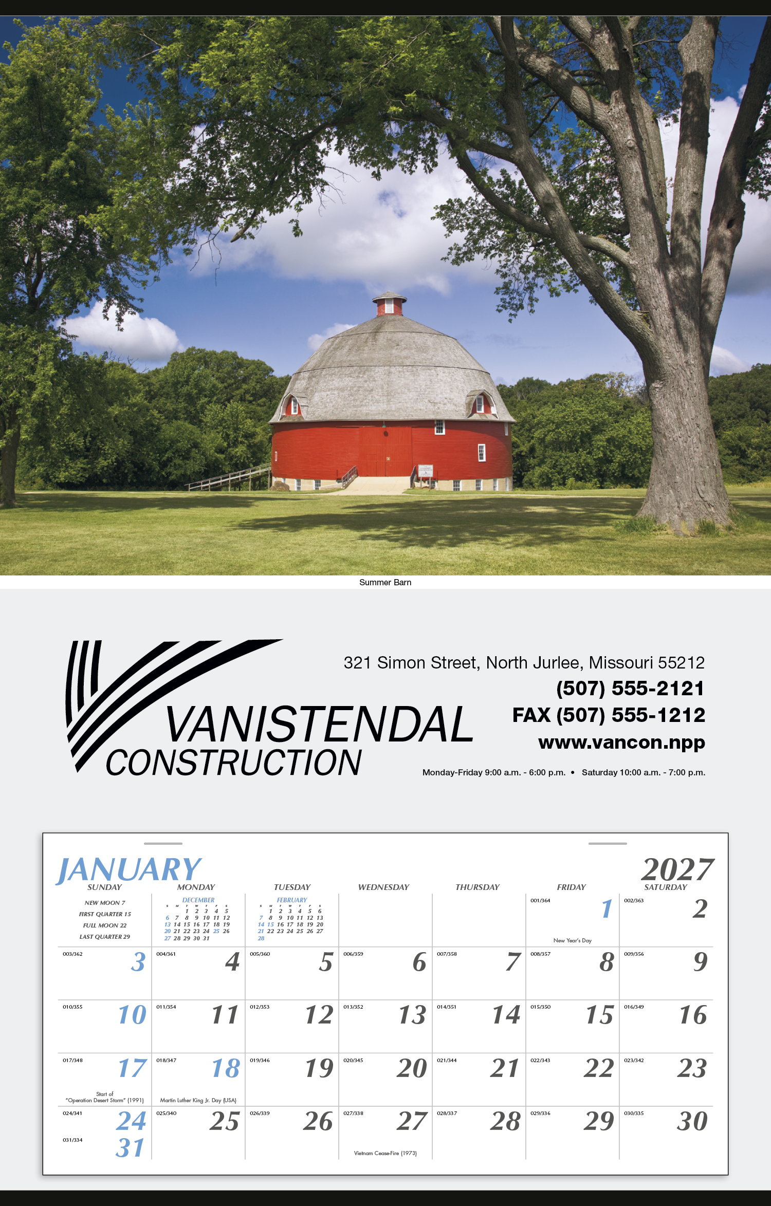 Triumph® Calendars Large Hanger Calendar 53