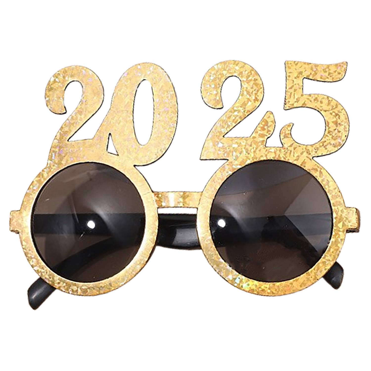 2025 New Year Round Shaped Party Glasses 6