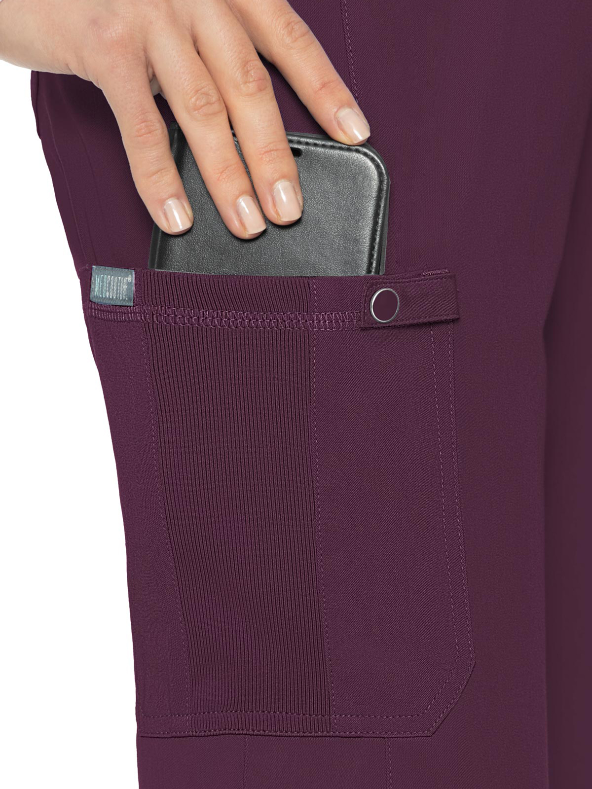 Med Couture - MC Touch - Women's 6-Pocket Jersey-Knit Waistband Pant 1