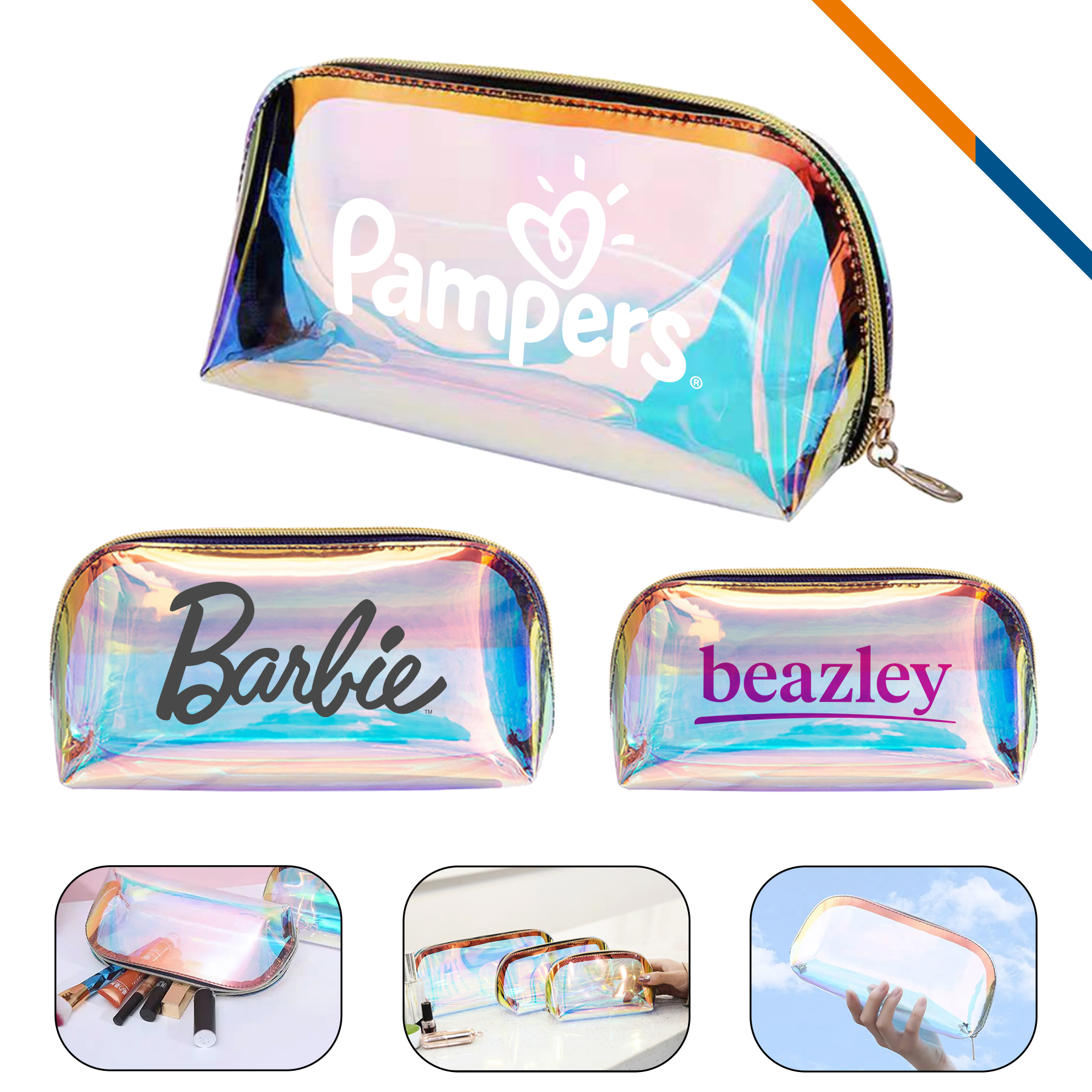 Capit Stylish Clear Cosmetic Bag 3
