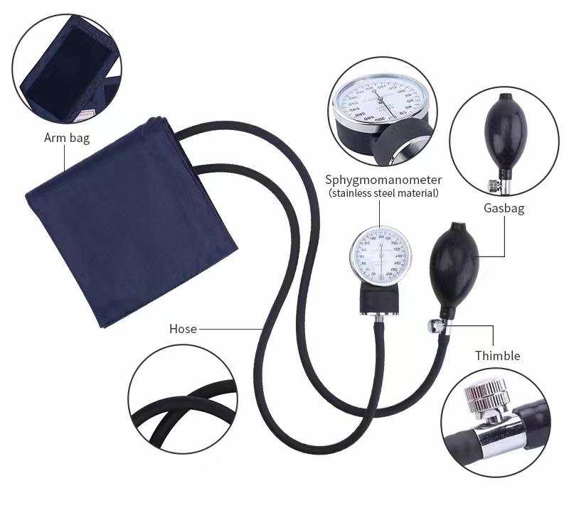 Aneroid Sphygmomanometer Manual Blood Pressure Cuff 2