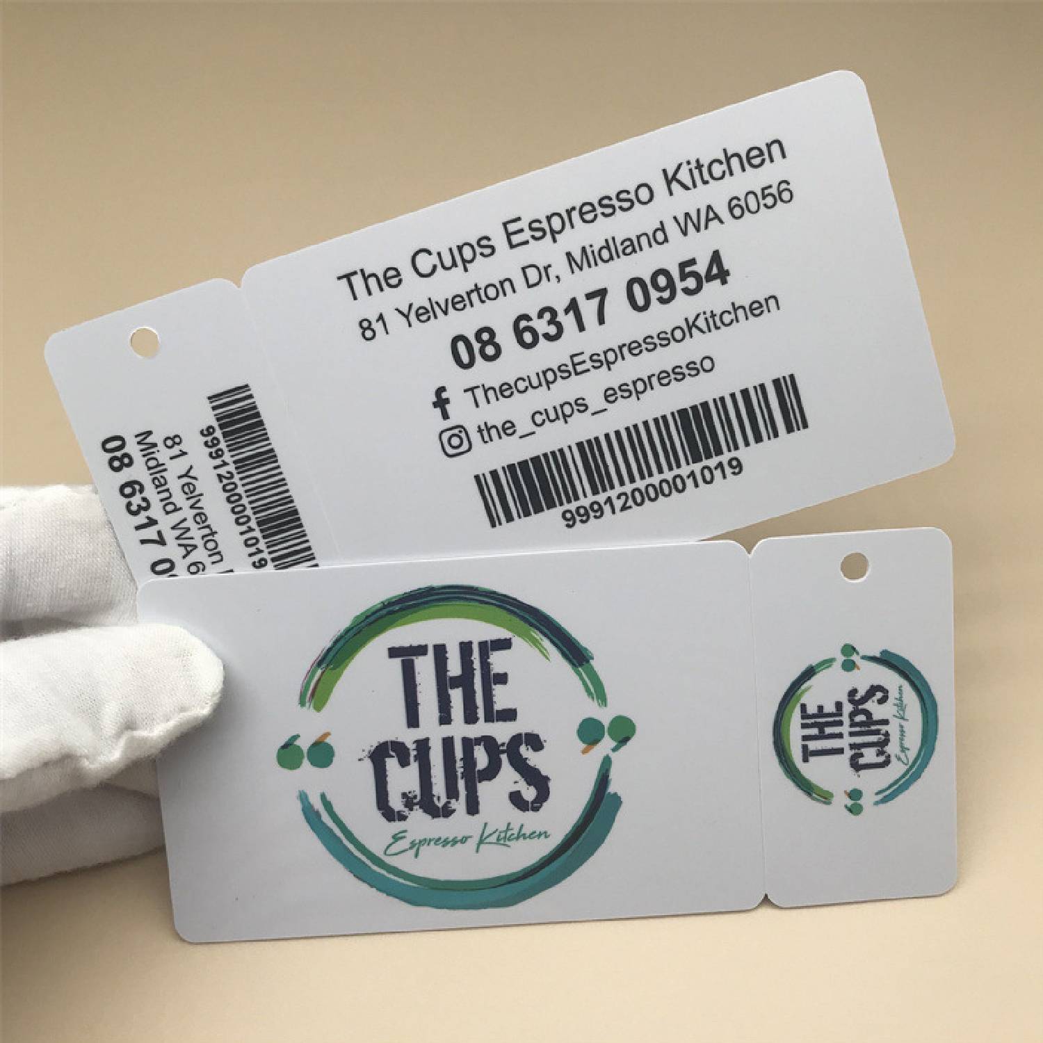 Custom Barcode PVC Combo Card & 2-Up Promotional Key Tags 5