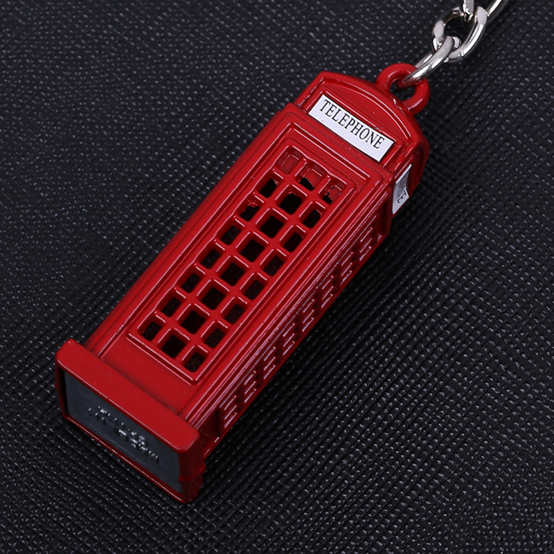 Creative Telephone Booth Keychain 3