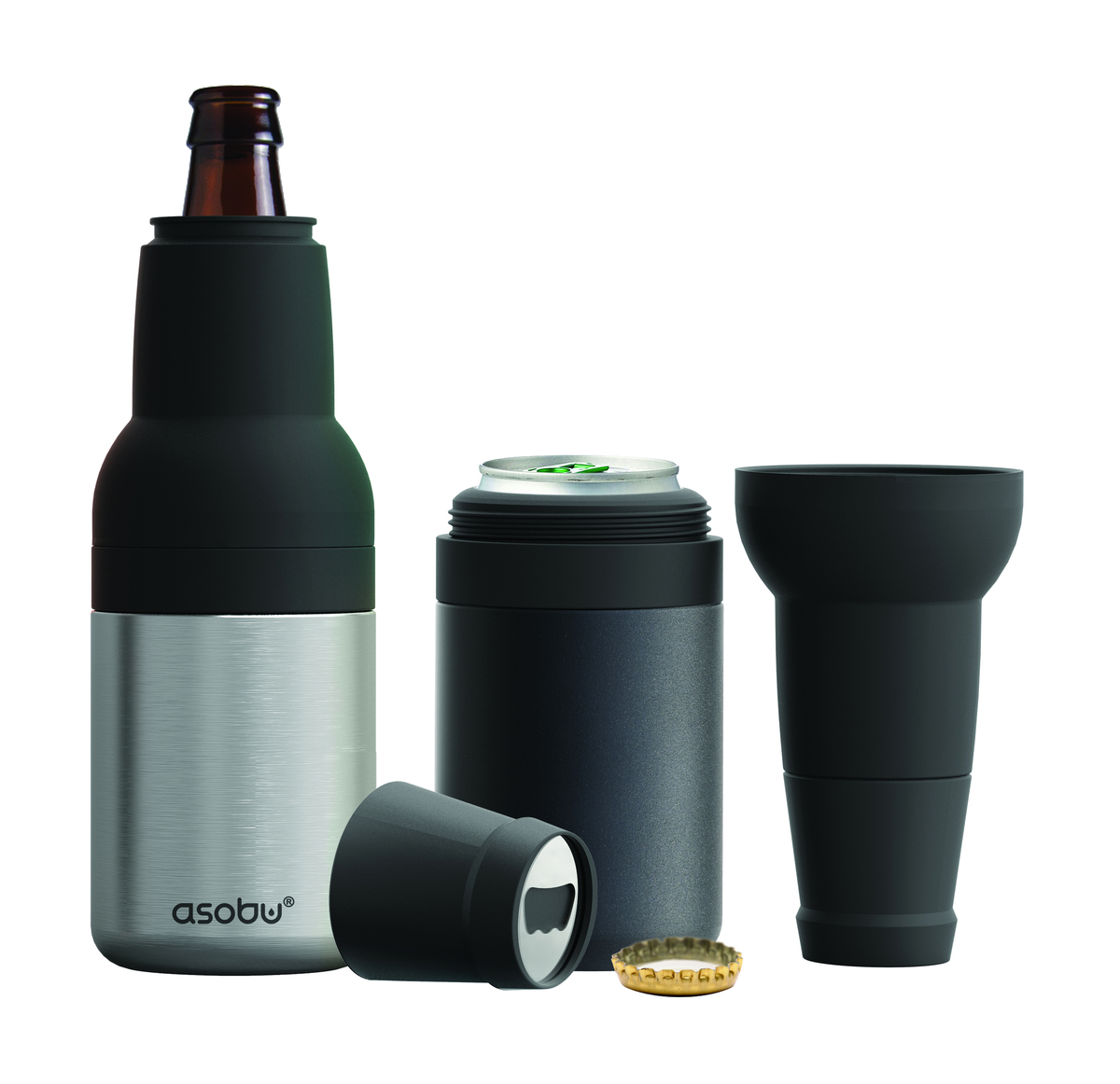 Asobu Frosty Beer 2-Go Bottle Insulator 24