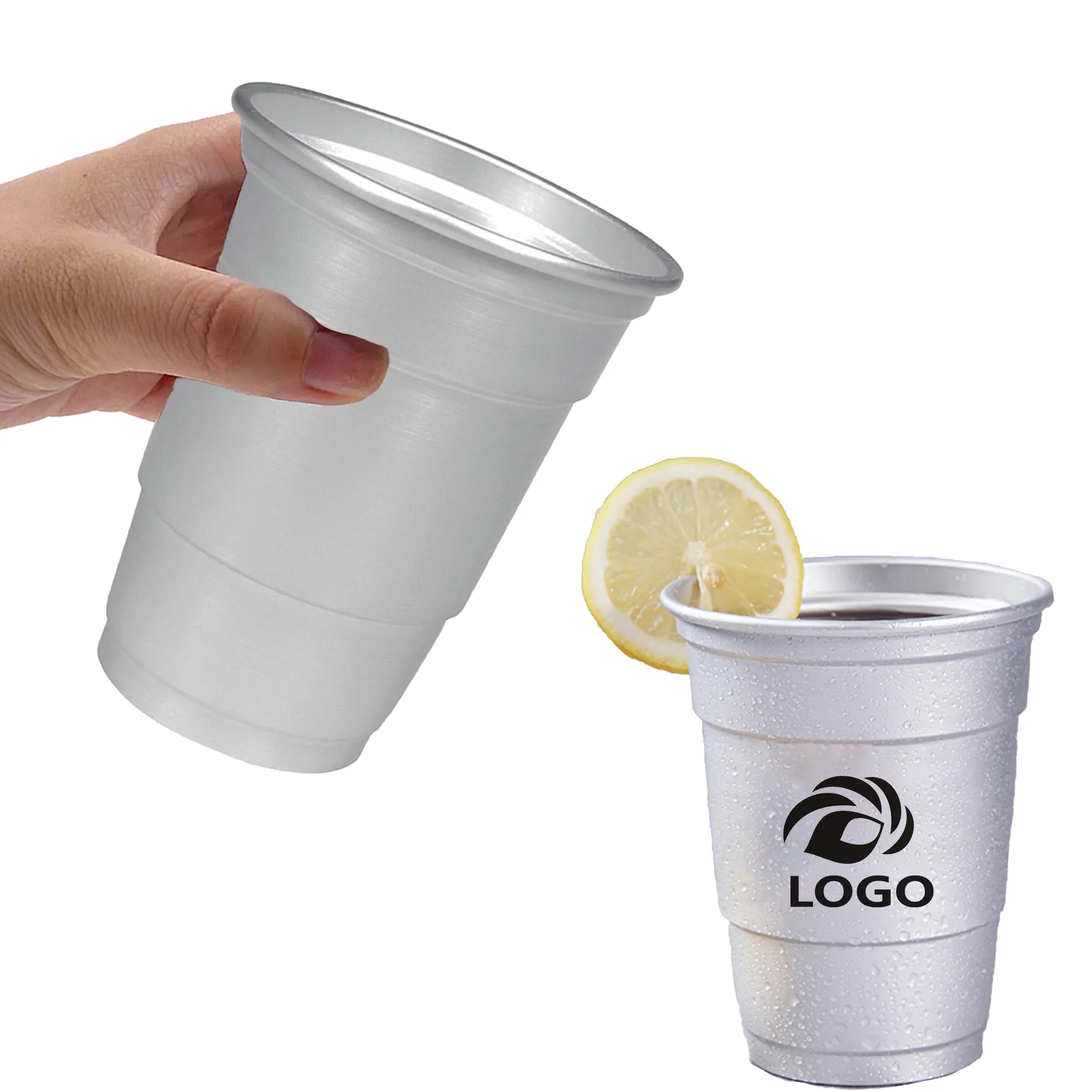 Recyclable 16OZ Aluminum Cup 2
