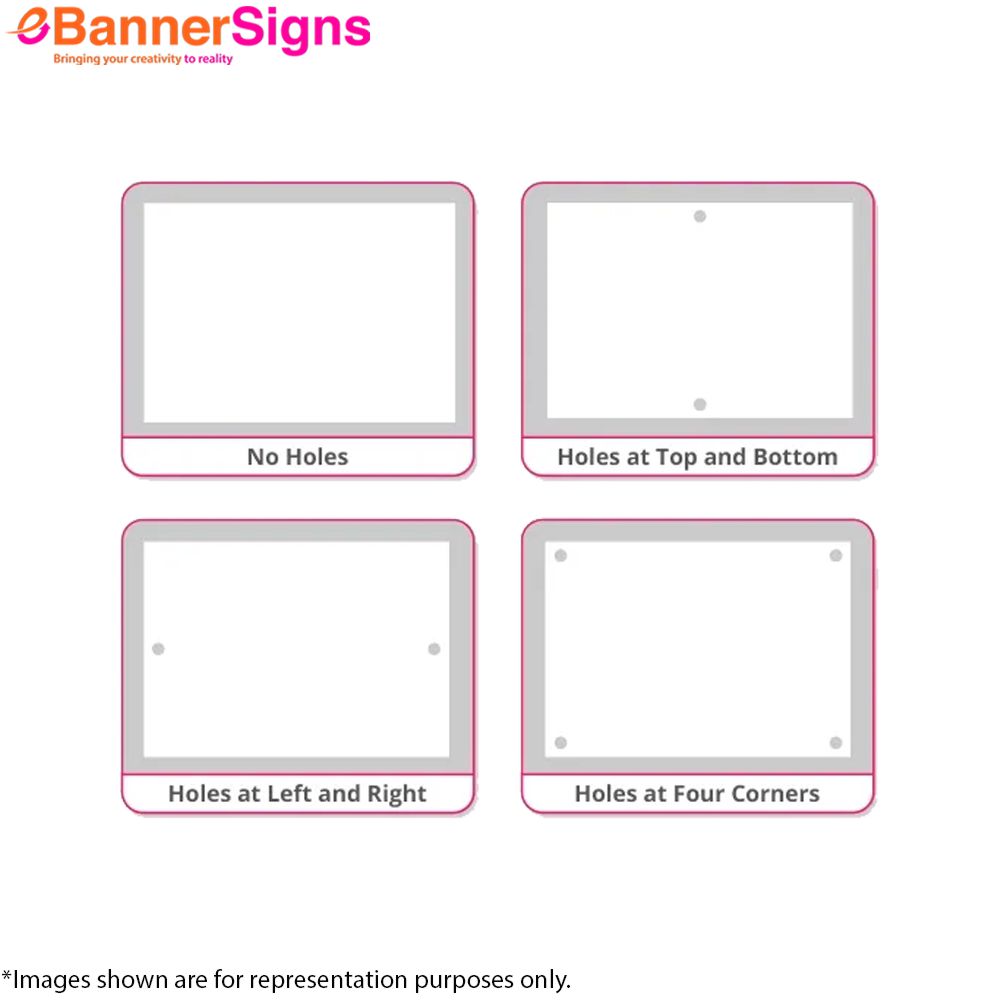 HIP Reflective PVC Foam Board Signs (4 corner holes) 6