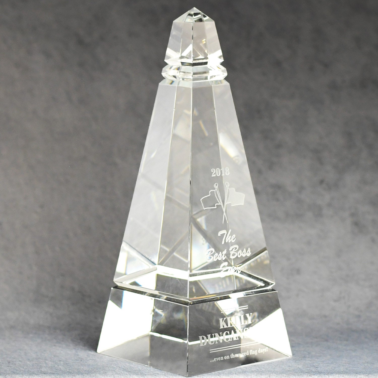 Multi-Faceted Optic Crystal Obelisk 2