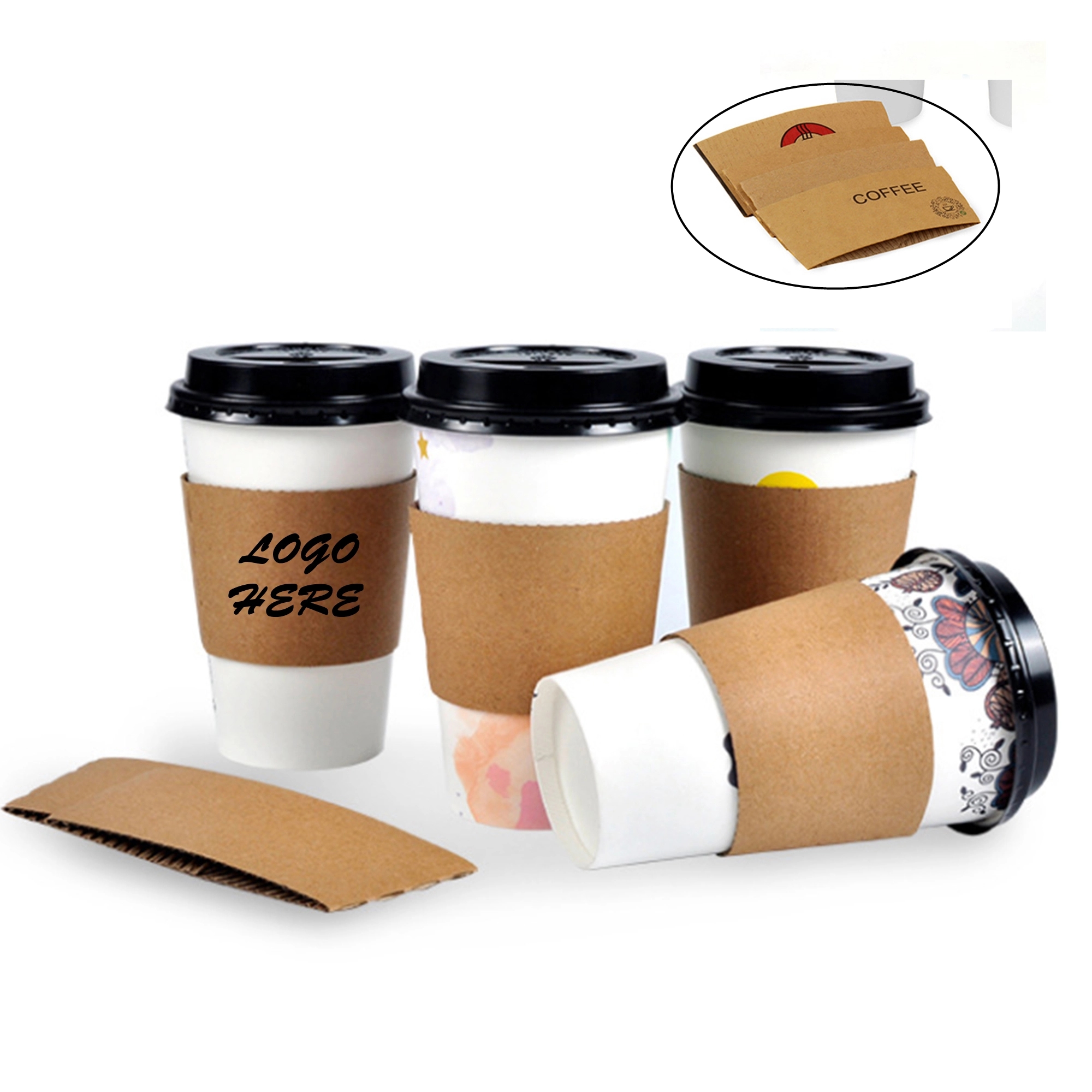 Custom Paper Cup Sleeves 2