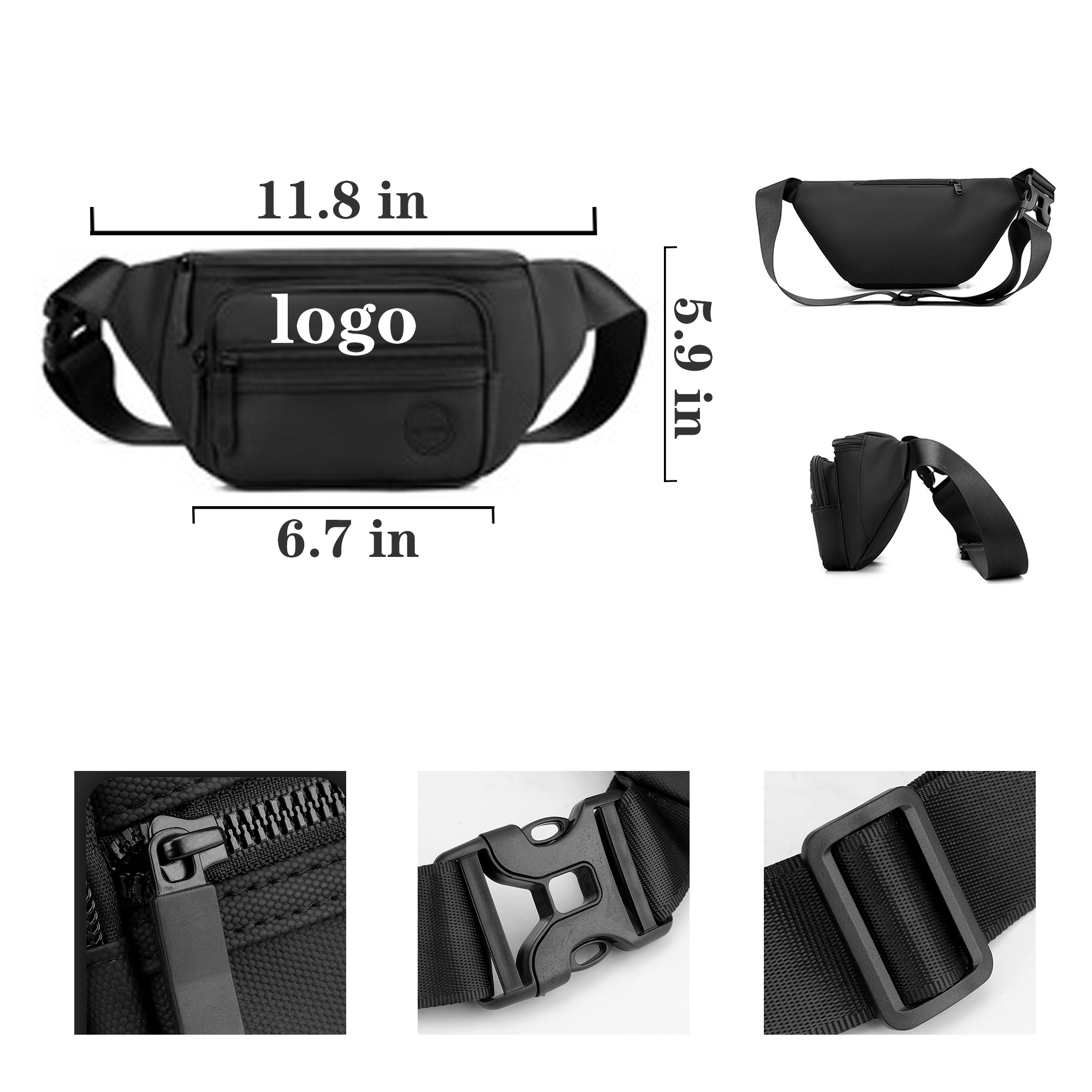 Customizable large capacity minimalist single shoulder crossbody bag 1