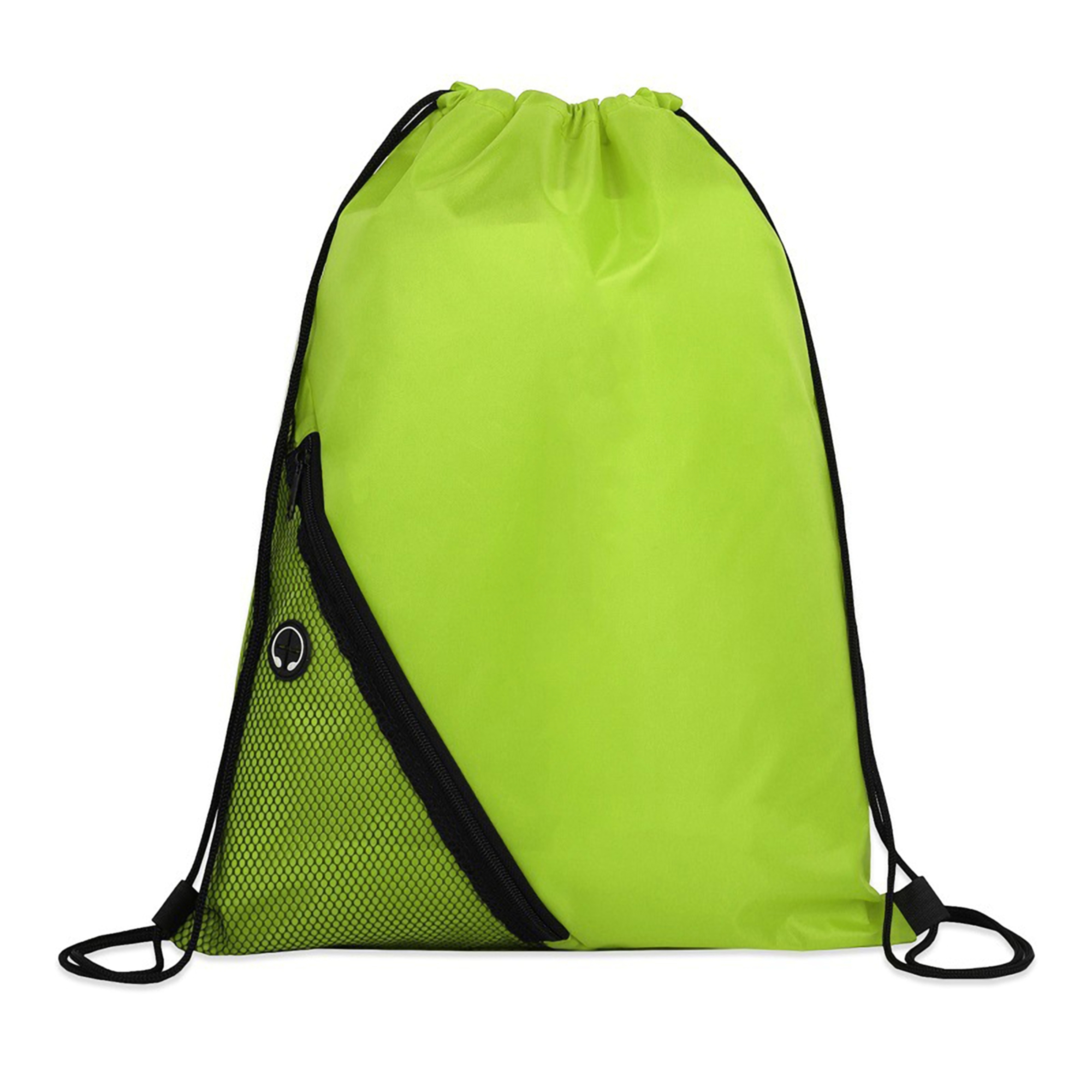 Drawstring Backpack with Zipper 6