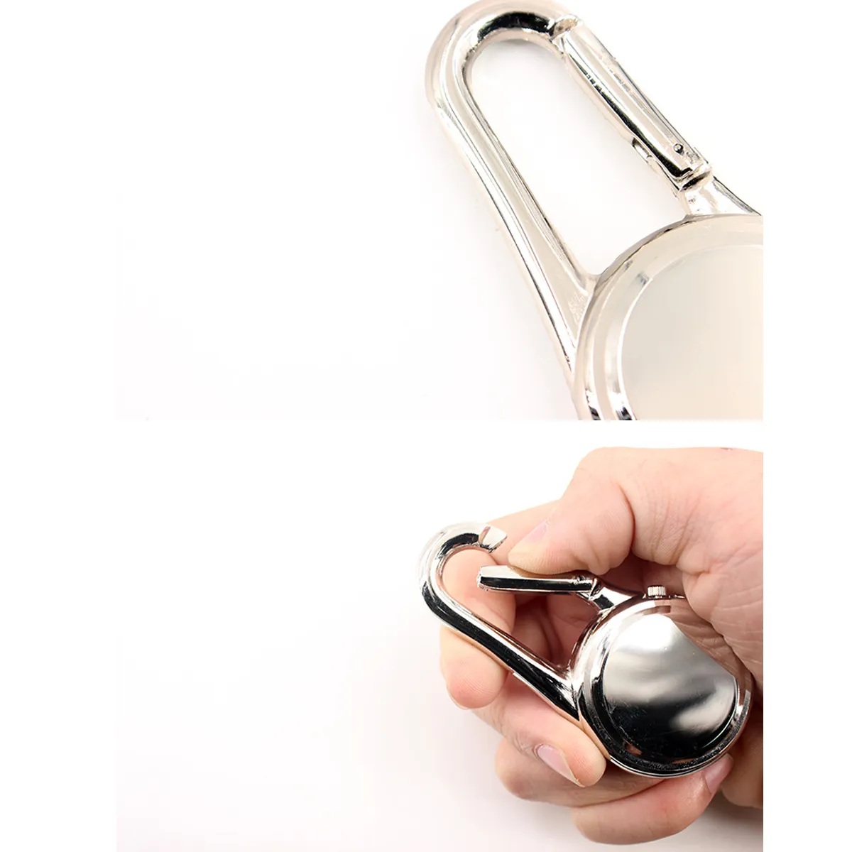 Outdoor Mini Round luminous Dial Hook Watch pocket watch 2