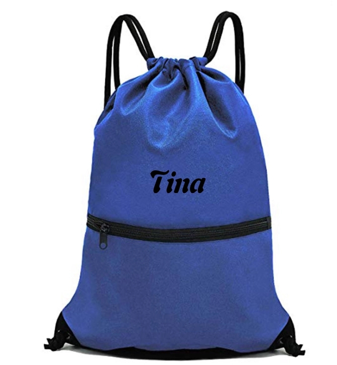 Sports Solid Color Drawstring Backpack 6