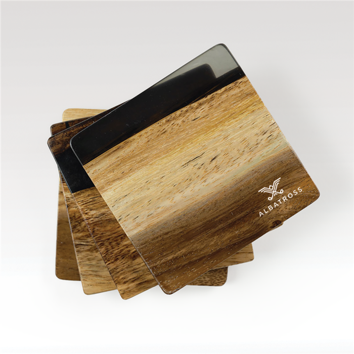 Acacia Coaster Set 15