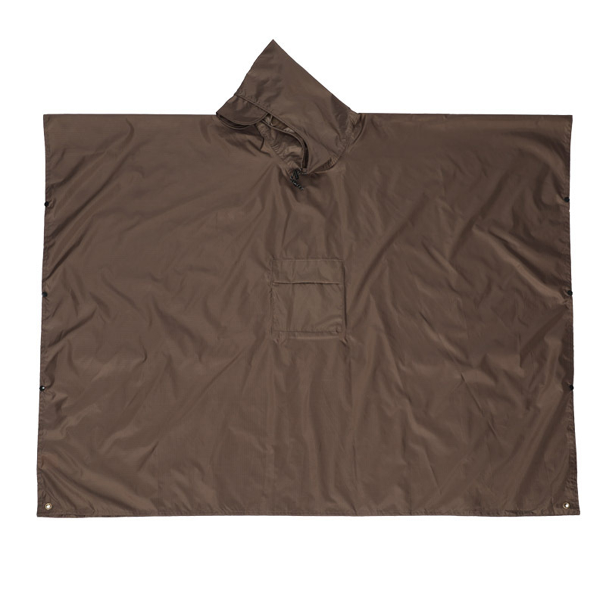 Three In One Polyester Poncho With Pack Cover And Ground Sheet 82.7" x 55.1" 11