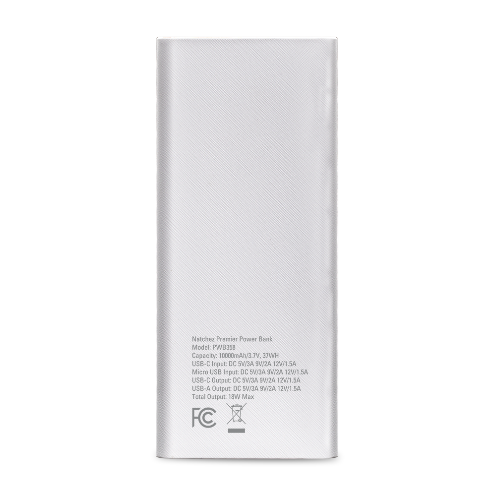 Natchez Premier QuickCharge Powerbank 10000 9