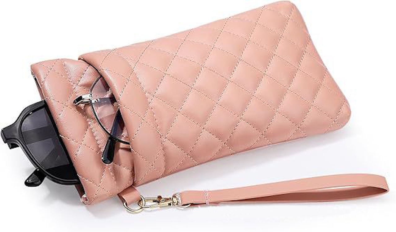 PU Sunglass Pouch with Double Storage Space & lanyard 4
