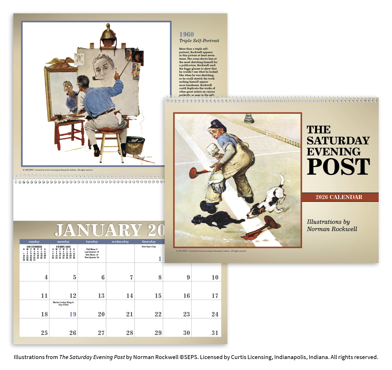 Triumph® Calendars The Saturday Evening Post Illustrations by Norman Rockwell Calendar 14