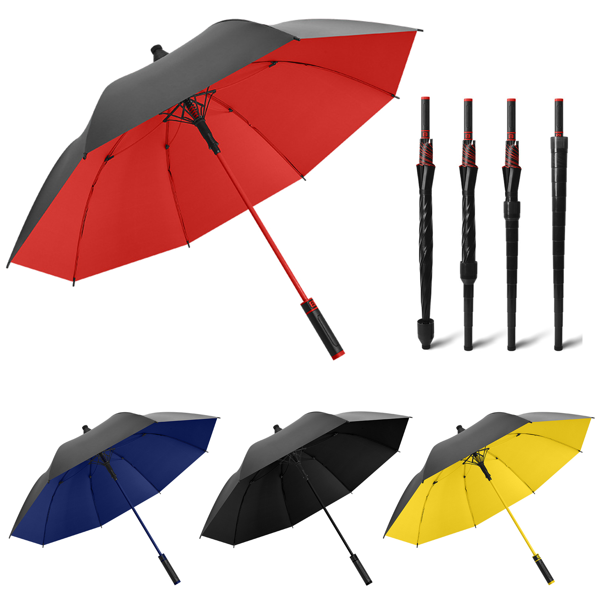 Umbrella With Waterproof Cover Straight Pole Umbrella Large 2