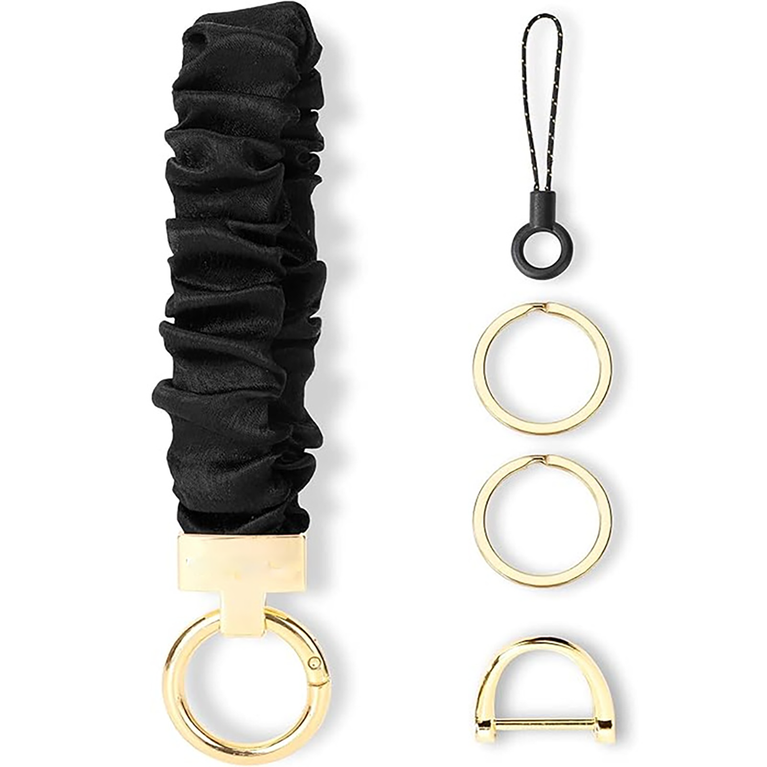 Stretchy Scrunchie Wristlet Keychain 7