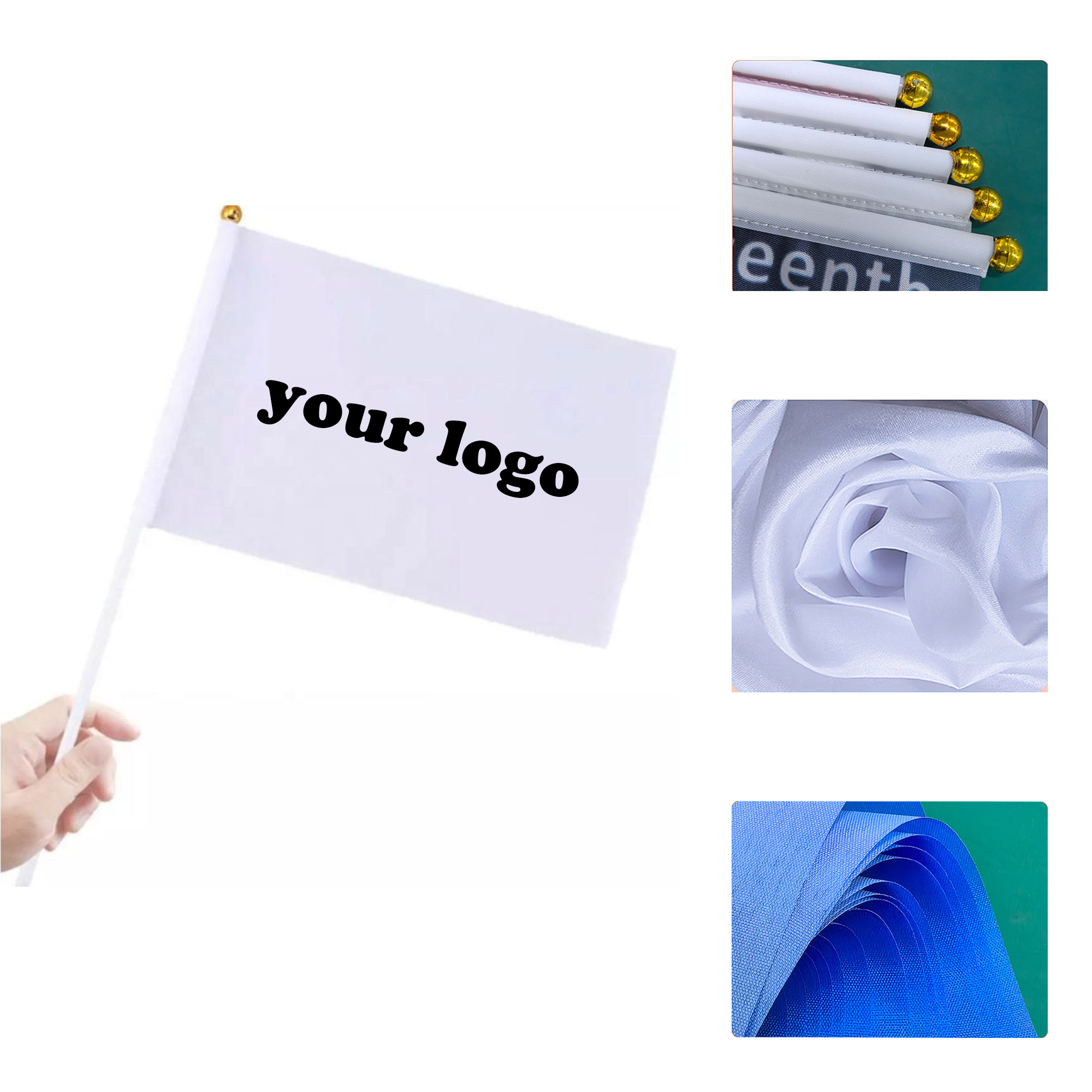 MOQ 100 pcs Hand Wave Flag 3