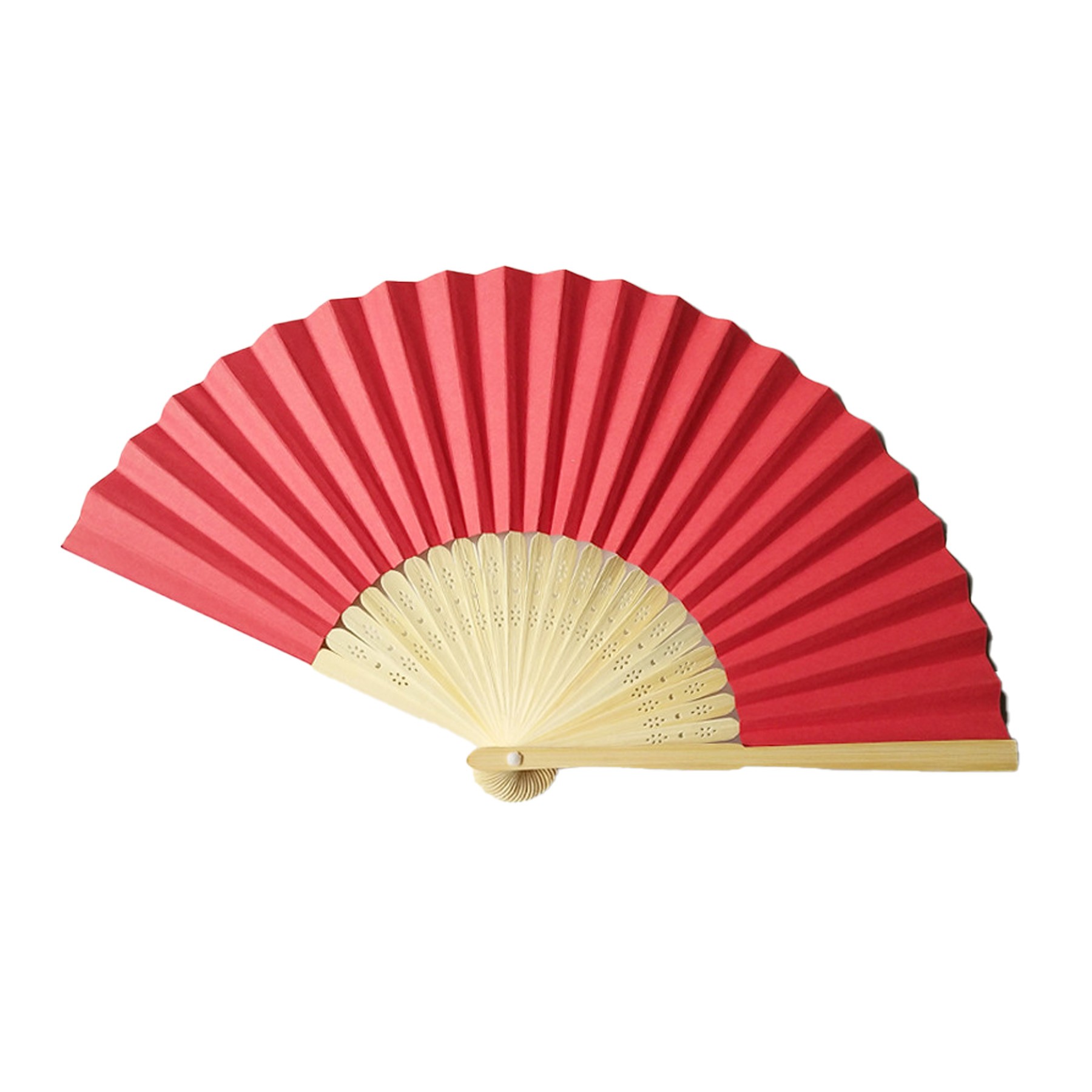 Full-Color Foldable Paper Bamboo Hand Fan 6