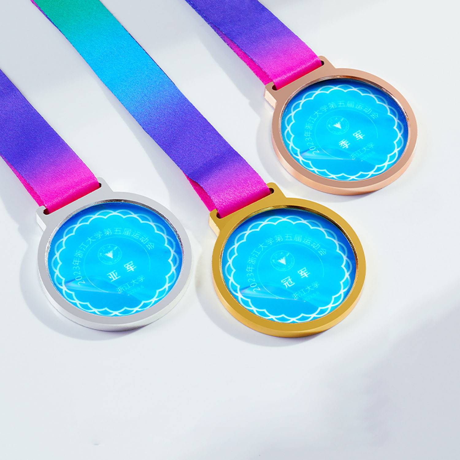 Crystal color printing medals 6