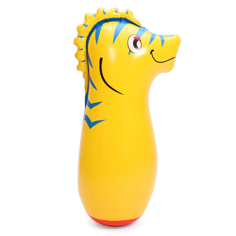 Inflatable Punching Bag Sea Horse Tumbler Toy 4