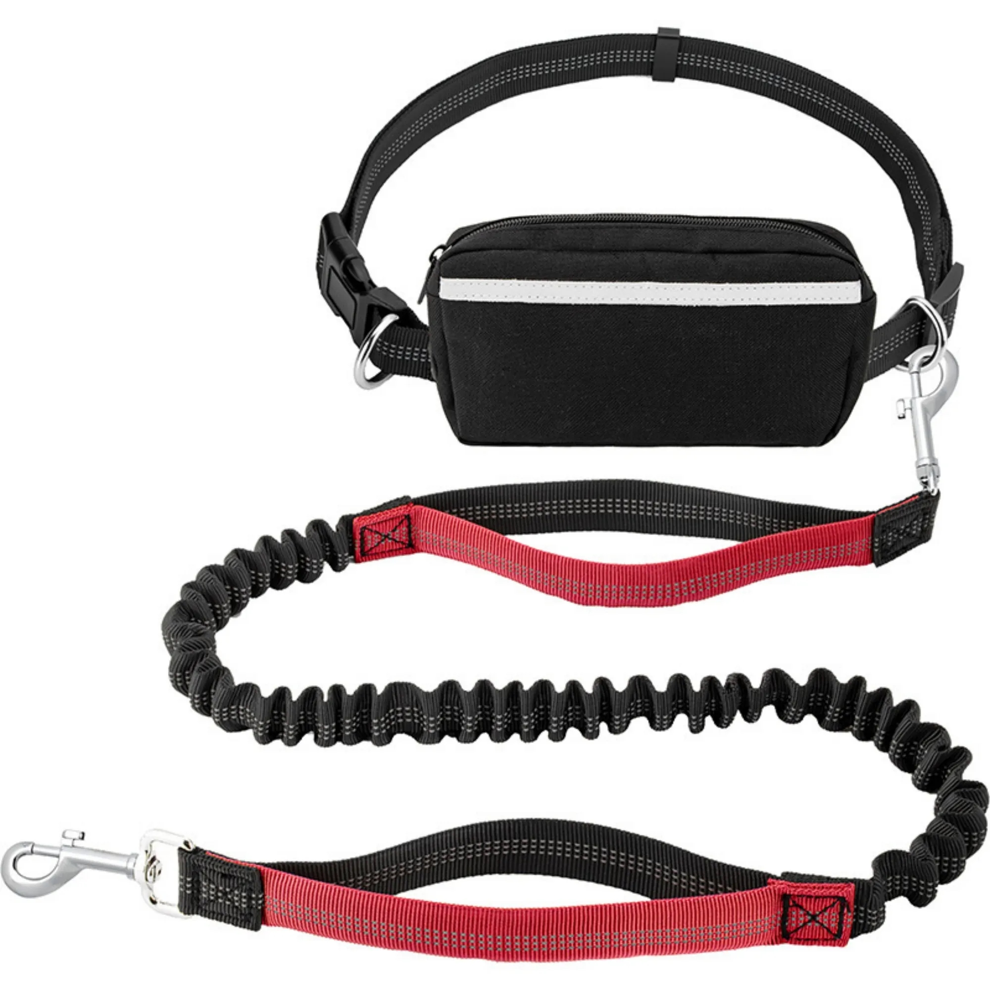 Multi-Functional Retractable Hands-Free Leash Waist Bag 17