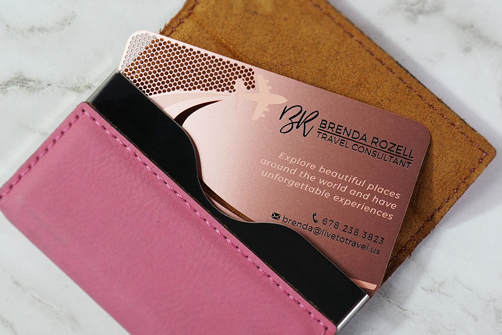 Rose Gold Metal Business Cards 13