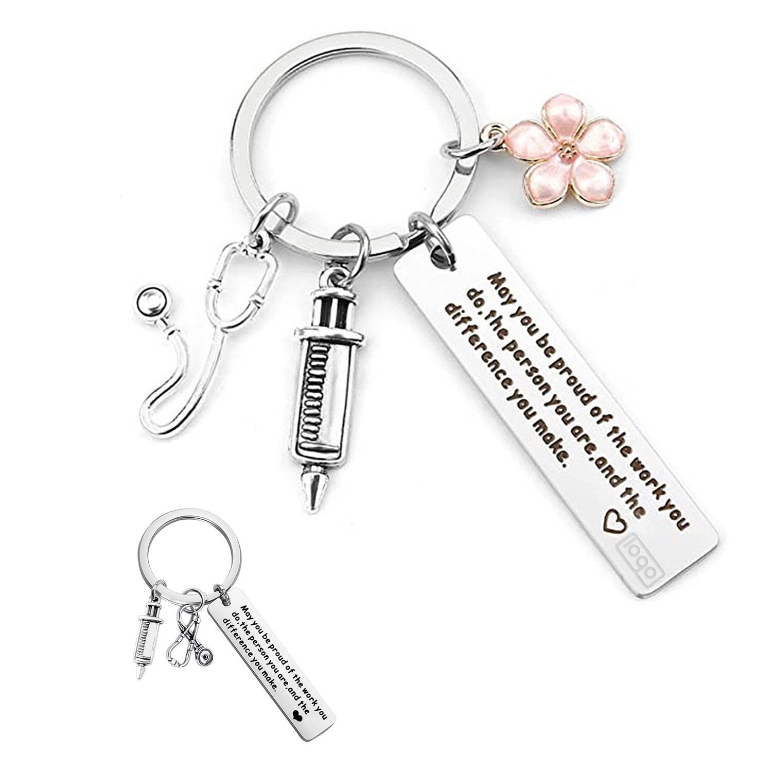 Nurse's Day Stainless Steel Keychain 2
